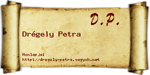 Drégely Petra névjegykártya